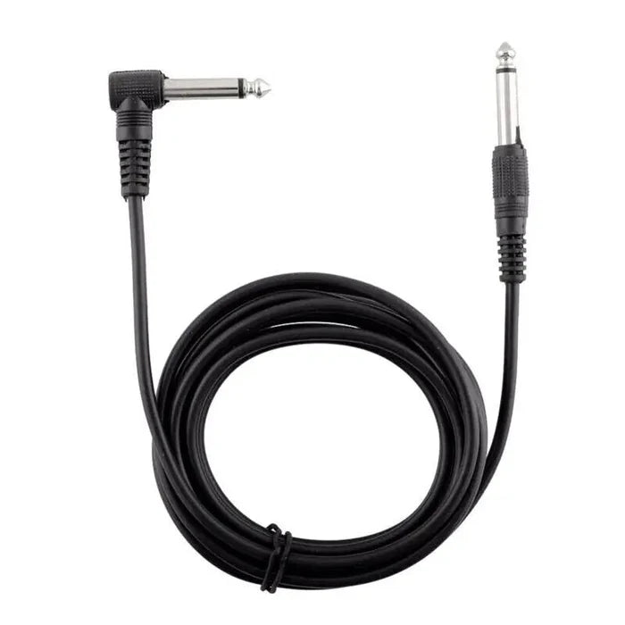 2 PACK 10FT Electric Patch Cord Guitar Amplifier Amp Cable Right Angle 90 Degree - Rieworkes