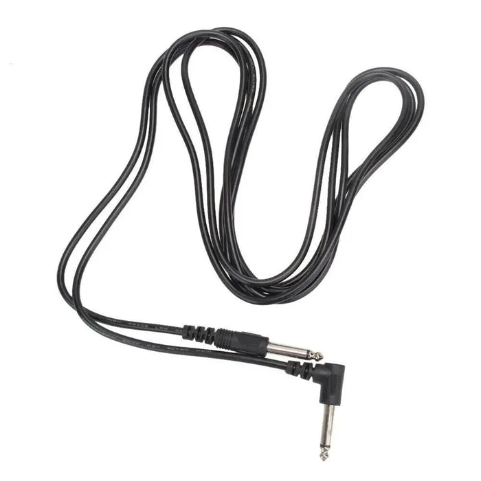 2 PACK 10FT Electric Patch Cord Guitar Amplifier Amp Cable Right Angle 90 Degree - Rieworkes