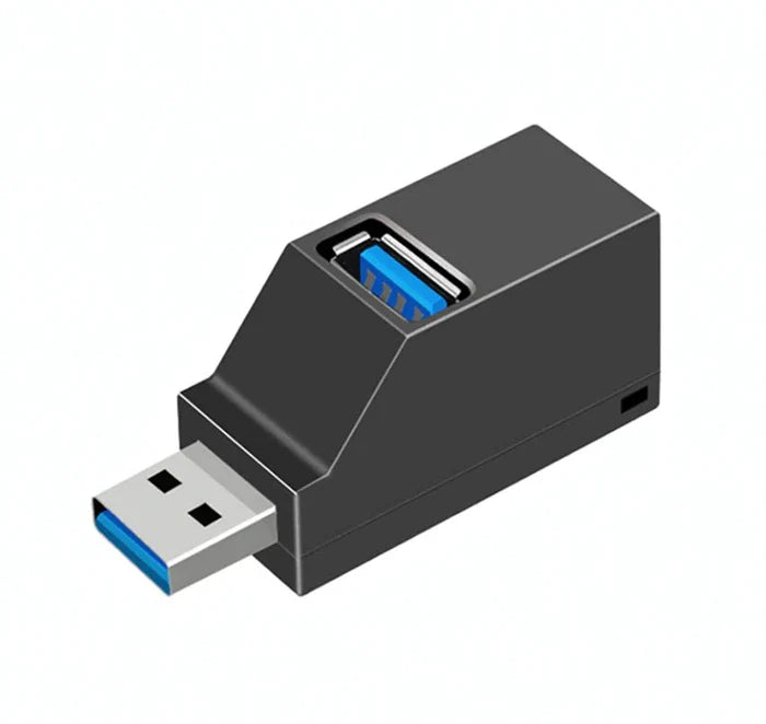 2 Pcs 3 Port USB 3.0 Hub Portable High Speed Splitter Box For PC Notebook Laptop - Rieworkes