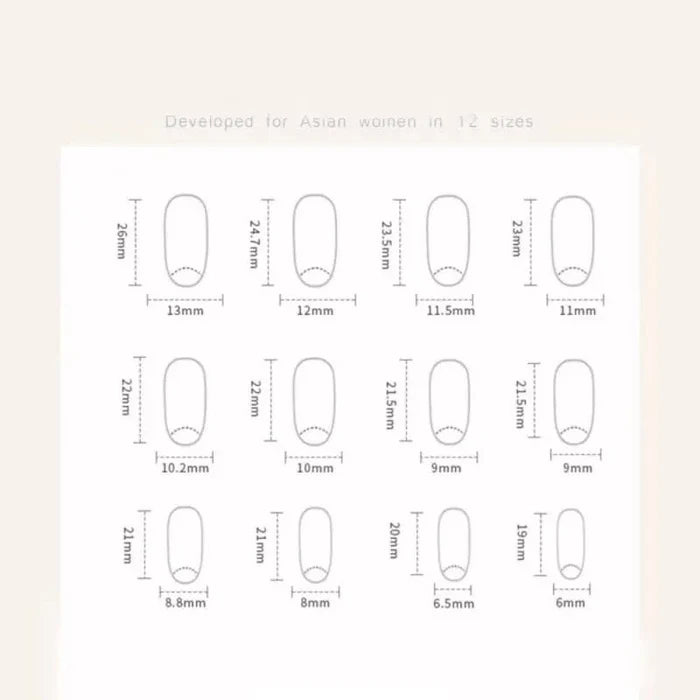 24 - piece Hot Girl Y2K Black Star Press On Nails Set - Rieworkes