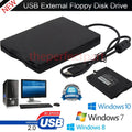 3.5” USB 2.0 Data External Floppy Disk Drive 1.44MB For Laptop PC Win 7/8/10 Mac - Rieworkes