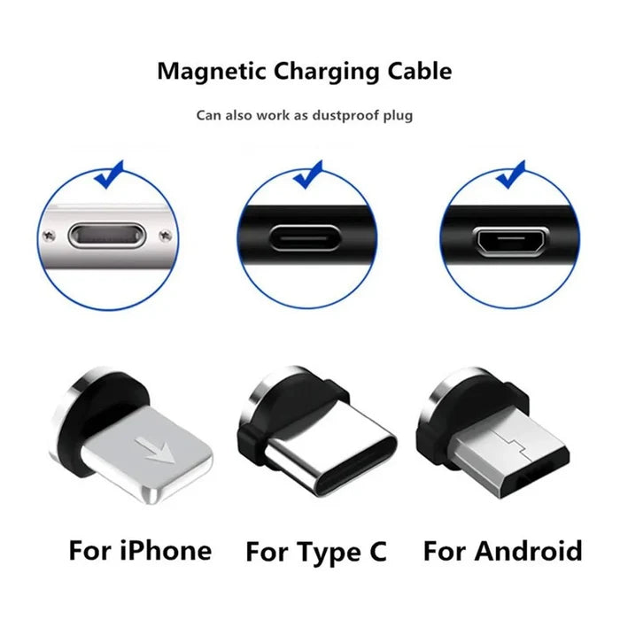 360 Rotatable Phone Charger Magnetic Tip - Rieworkes