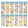 3D Puffy Zoo Animal Stickers - 12 Sheets Pack for Kids - Rieworkes
