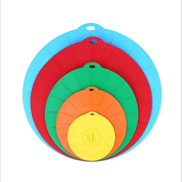 5 PCS Set Silicone Microwave Bowl Cover - Rieworkes