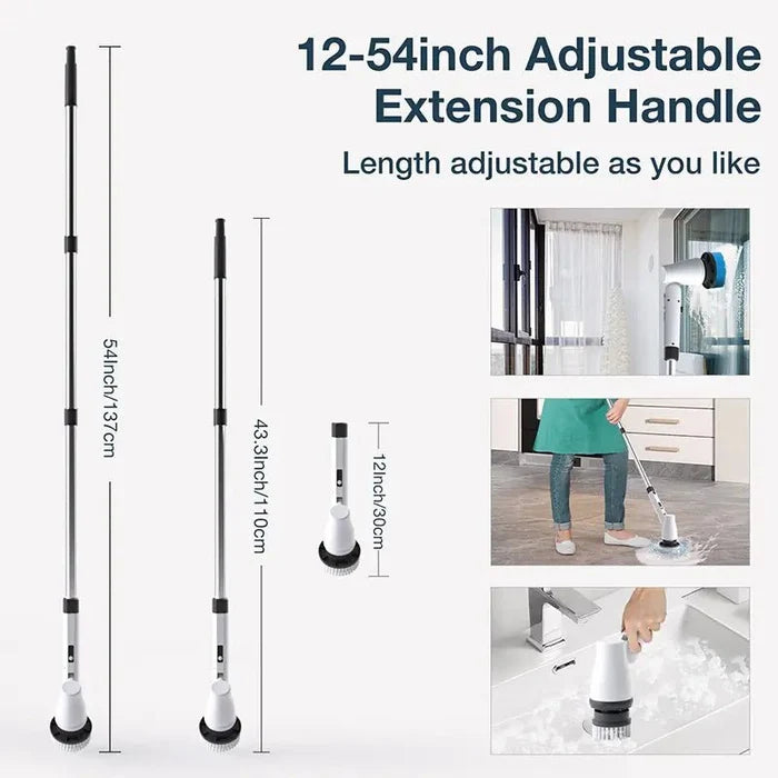 7 In 1 Adjustable Angle Electric Cleaning Brush - Rieworkes