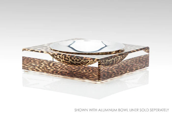 Acrylic Candy Bowl in Leopard Print