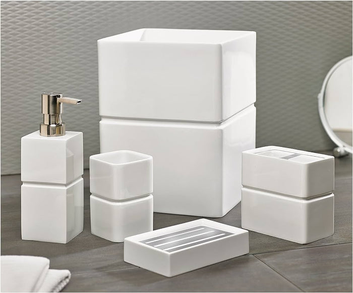 Alabaster Resin Bath Accessories-Gina's Home Linen Ltd