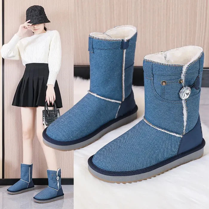 Ankle Boots Women Shoes Woman Boots Snow Winter Rieworkes