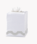 Applique Trim Linen Tissue Box Cover