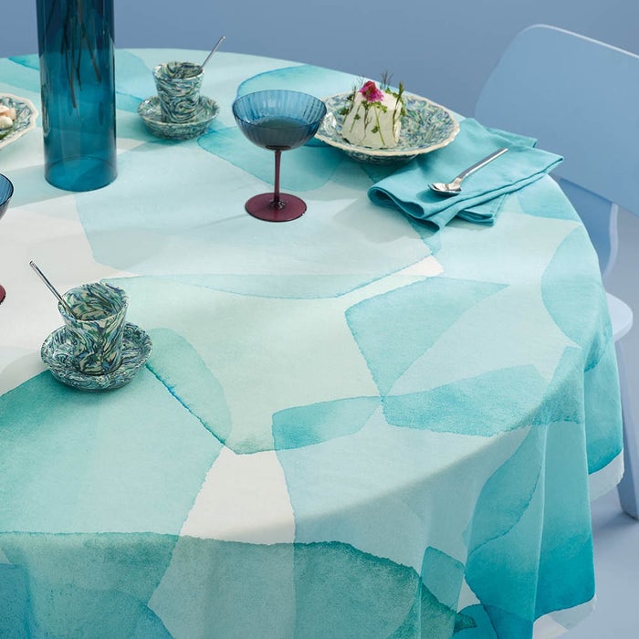 Aqua Table Linens Collection-Gina's Home Linen Ltd