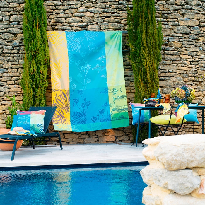 Aquatic Rainbow Table Linens Collection-Gina's Home Linen Ltd
