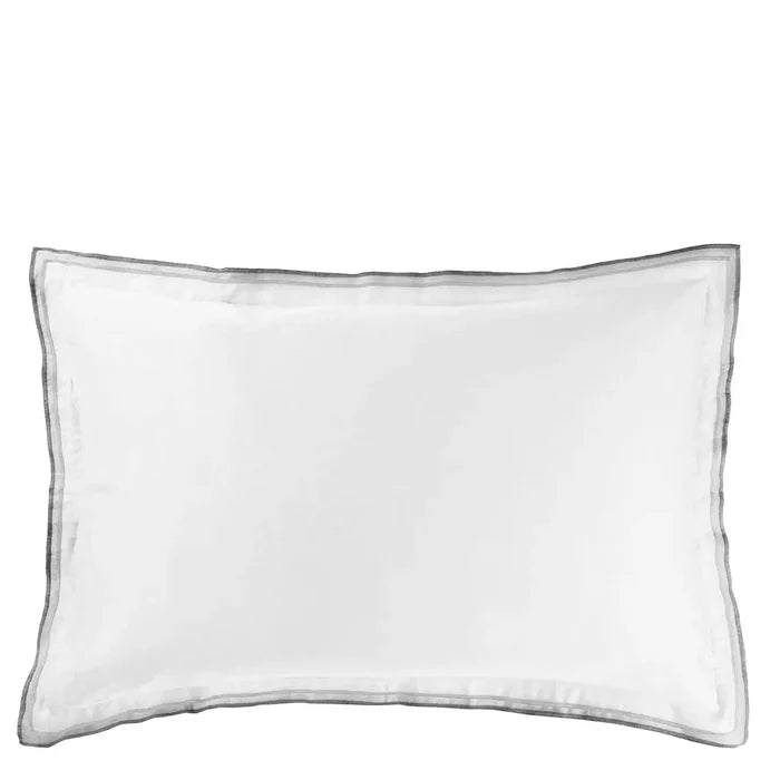 PILLOW SHAM / KING / CHARCOAL & DOVE