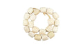 Barrel White Bone Beads