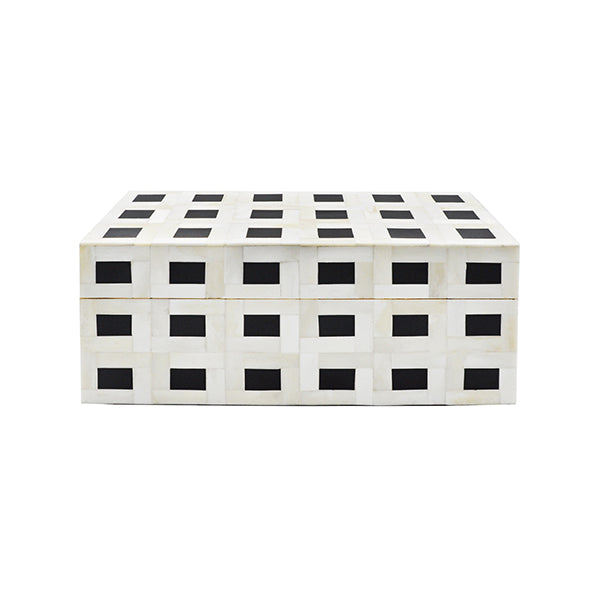 Black and White Geometric Box