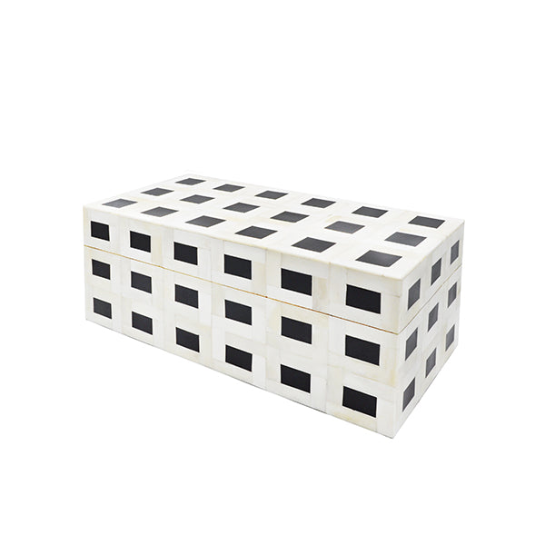 Black and White Geometric Box