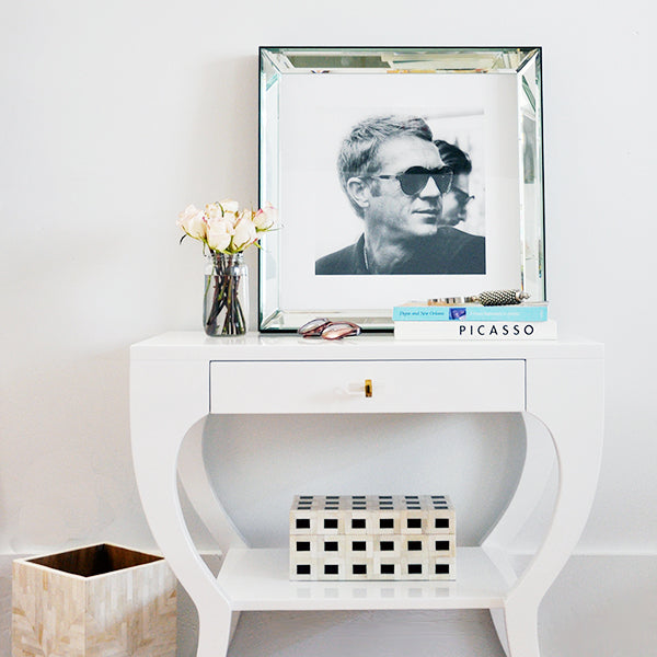 Black and White Geometric Box