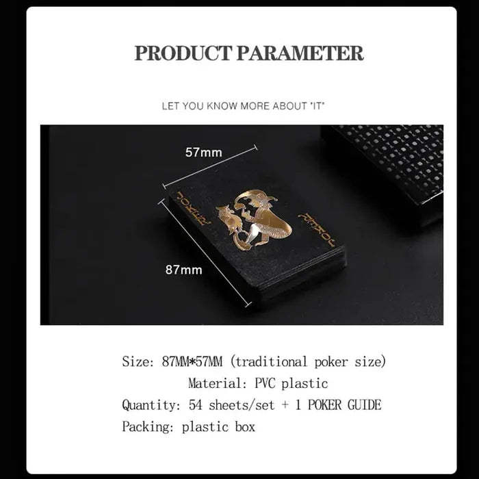 Black Gold Playing Cards Rieworkes