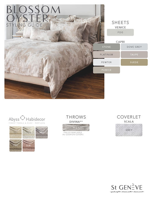 OYSTER / DUVET COVER (Capri Backing) / EURO TWIN