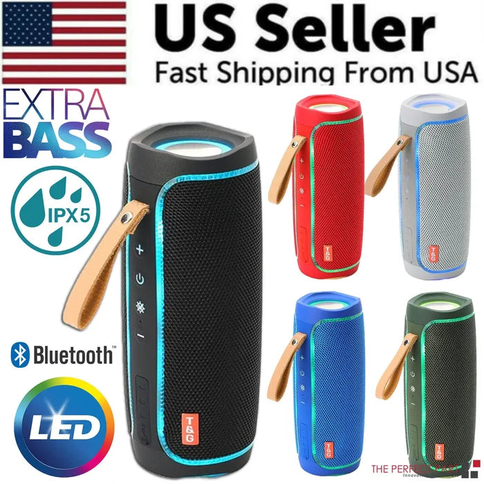 Bluetooth Speaker Wireless Waterproof Outdoor Stereo Bass USB/TF/FM Radio LOUD Rieworkes