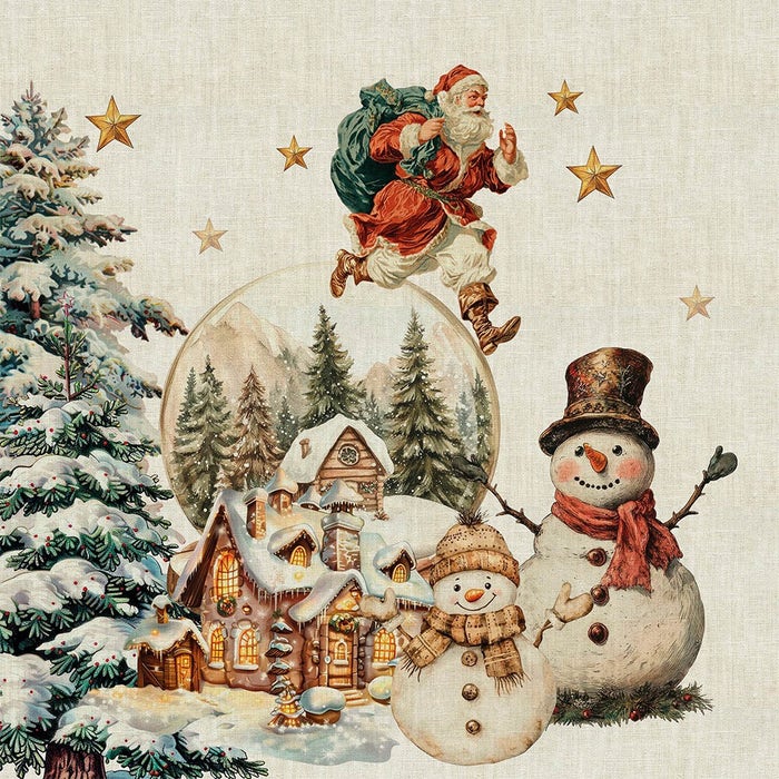 Bonhommes de Neige Table Linens Collection-Gina's Home Linen Ltd