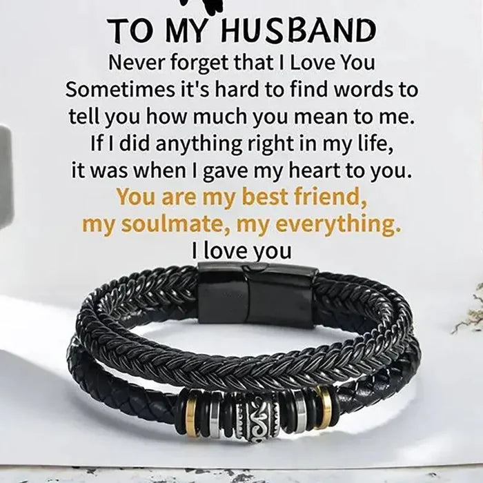 Braided Leather Bracelets for Men Rieworkes