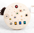 Bright Start LED Wooden Busy Board – Early Learning Toy for Kids Rieworkes