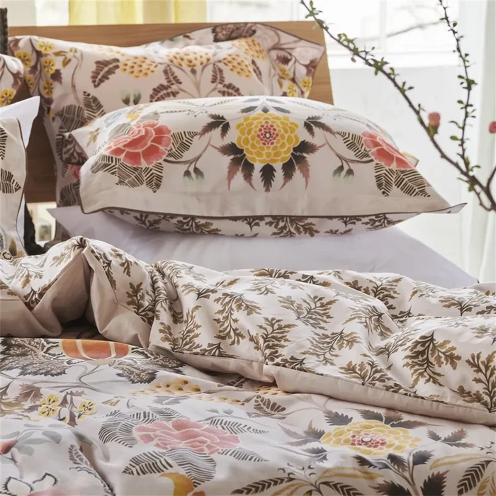 Brocart Decoratif Sepia Bedding Collection-Gina's Home Linen Ltd