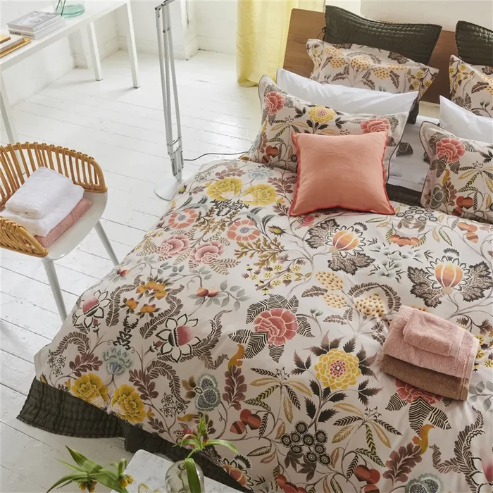 Brocart Decoratif Sepia Bedding Collection-Gina's Home Linen Ltd