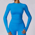 Brushed Tight Long Sleeve Yoga Leisure Workout Clothes Rieworkes