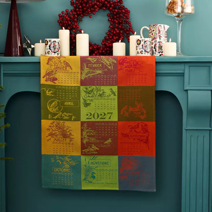 Calendrier 2027 Celebration Kitchen Towel-Gina's Home Linen Ltd