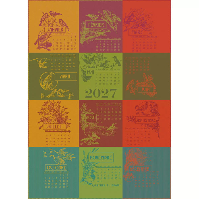 Calendrier 2027 Celebration Kitchen Towel-Gina's Home Linen Ltd