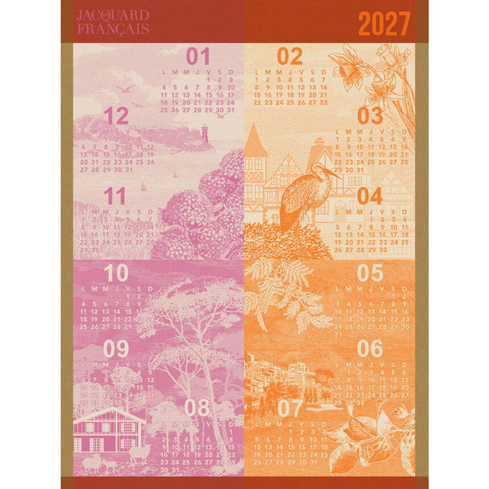 Calendrier 2027 Kitchen Towel-Gina's Home Linen Ltd