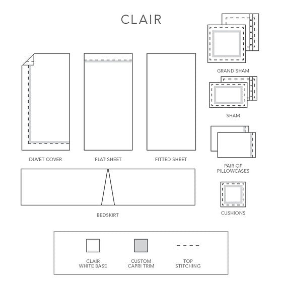 Capri Clair Bedding Collection-Gina's Home Linen Ltd