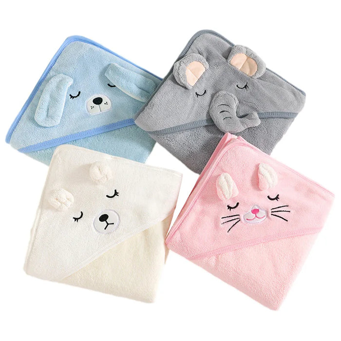 Cartoon Animal Baby Bath Towels Rieworkes