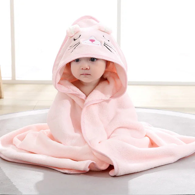 Cartoon Animal Baby Bath Towels Rieworkes