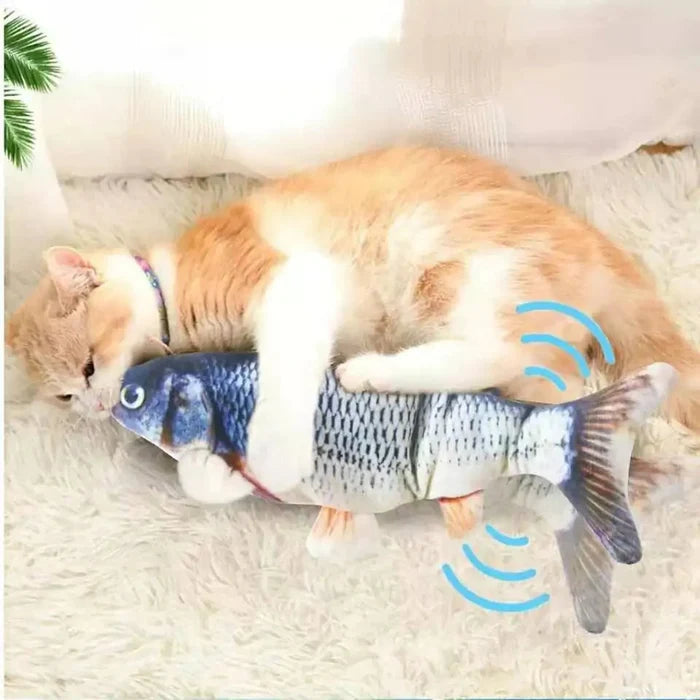 Cats USB Charger Interactive Toy Fish Rieworkes