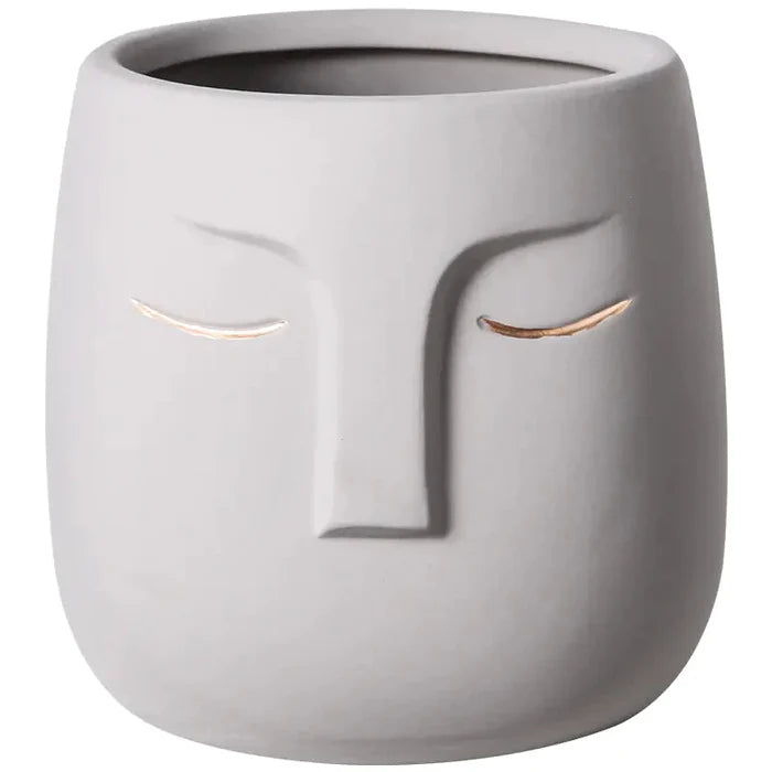 Ceramic Face Living Room Vase Rieworkes
