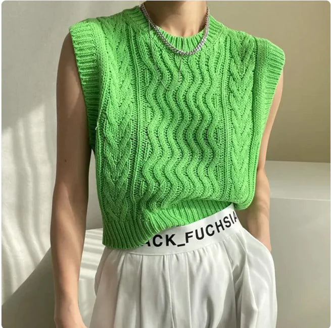 Chic & Comfy Sleeveless Knitted Vest for Women Rieworkes
