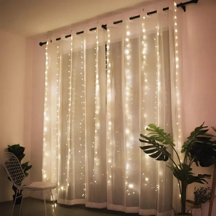 Christmas Curtain Lights Rieworkes