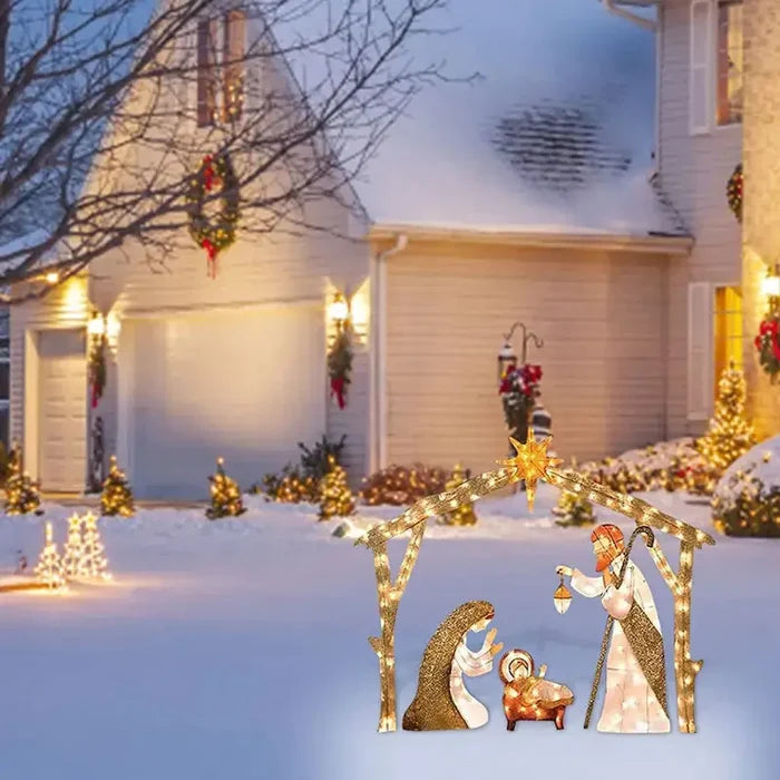 Christmas LED Decorations Family of Three Rieworkes
