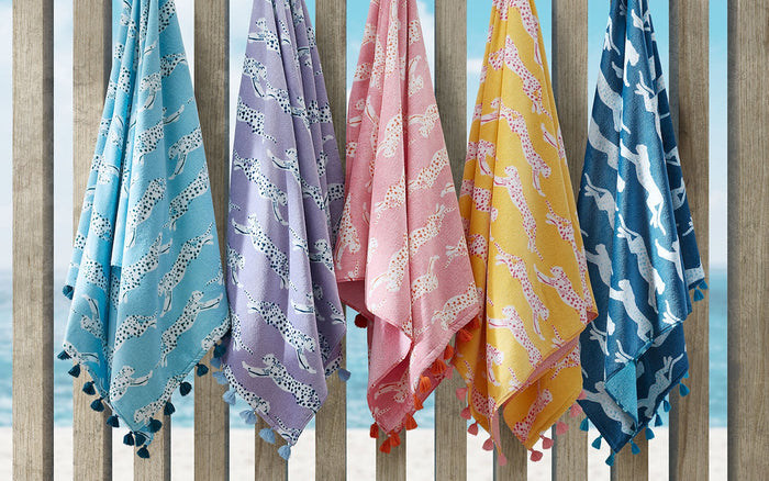 Colorful Leopard Beach Towel
