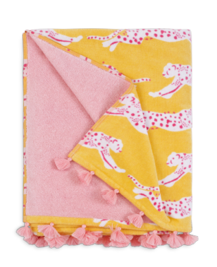 Colorful Leopard Beach Towel