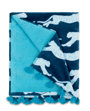 Colorful Leopard Beach Towel