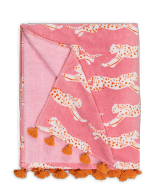 Colorful Leopard Beach Towel