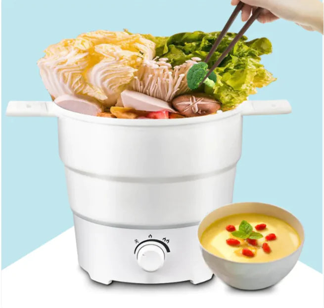 Compact Folding Electric Wok & Rice Cooker Rieworkes