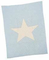 STAR / BLUE/CREAM / 32X43"