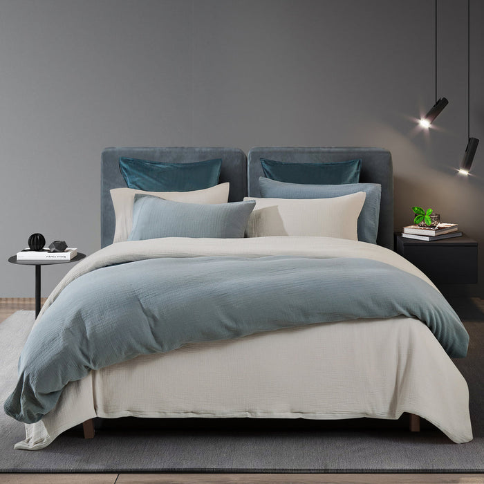 Crinkle Duvet Cover Set-Gina's Home Linen Ltd