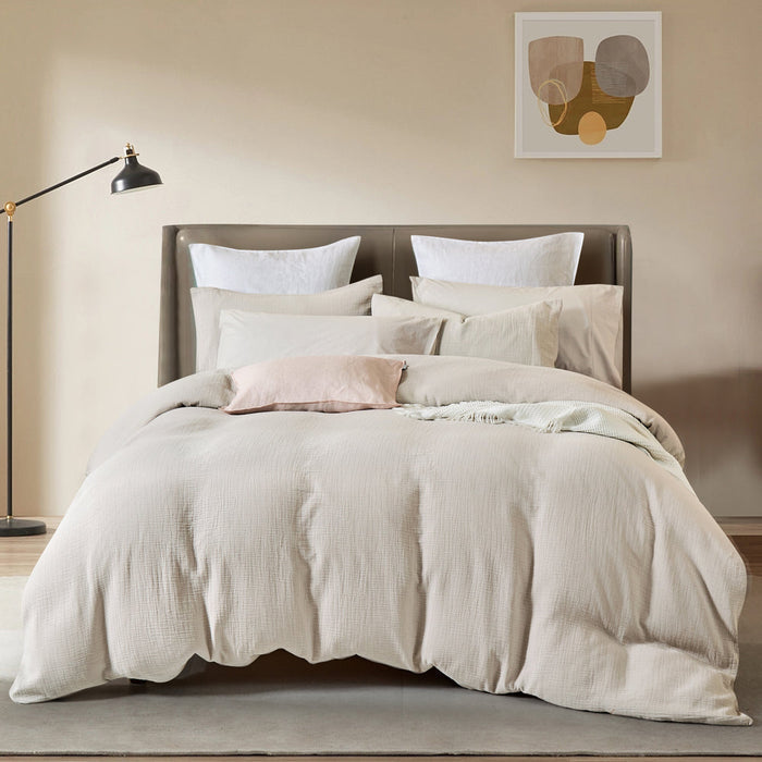 Crinkle Duvet Cover Set-Gina's Home Linen Ltd