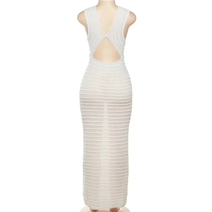 Crochet Knit Maxi Dress Rieworkes