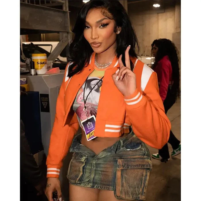 Cropped Varsity Jacket Rieworkes
